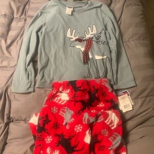 Fleece boy pajamas size 8 new with tags